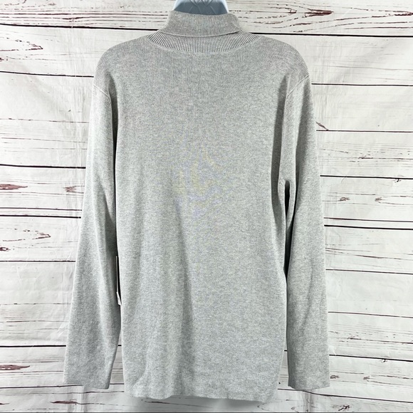 Chico’s Women’s Turtleneck Sweater Gray Size 3 - Picture 11 of 11